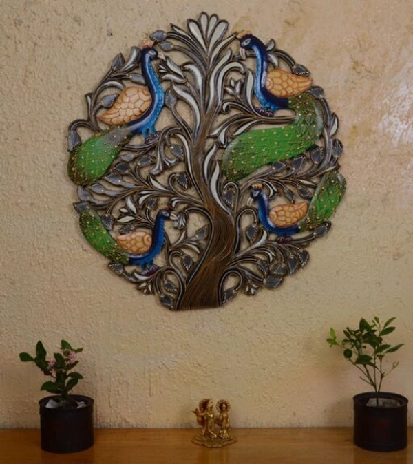 BK Exports Wooden Hand Painted Wall Decor & Hanging For Home - Wooden, Pack of1